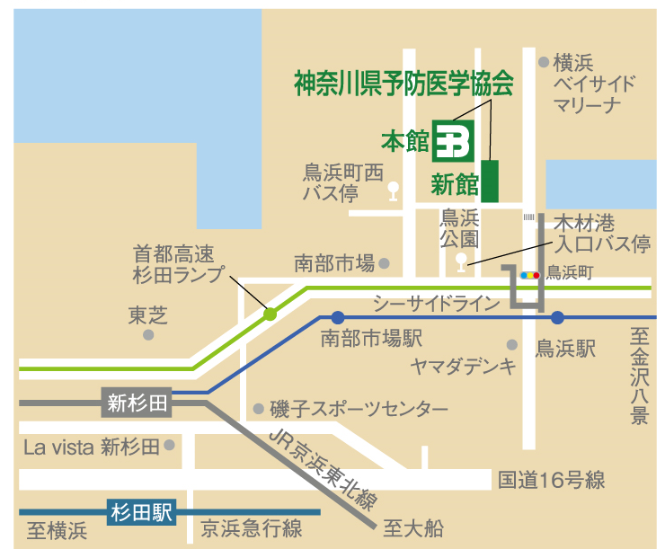 集団検診センターMAP